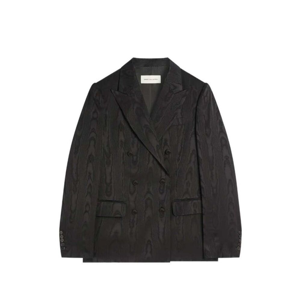 Dries Van Noten Women Moiré Double-Breasted Blazer